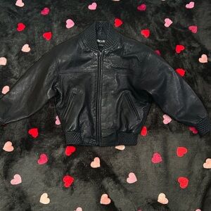 Pelle Pelle Black Bomber Leather Jacket